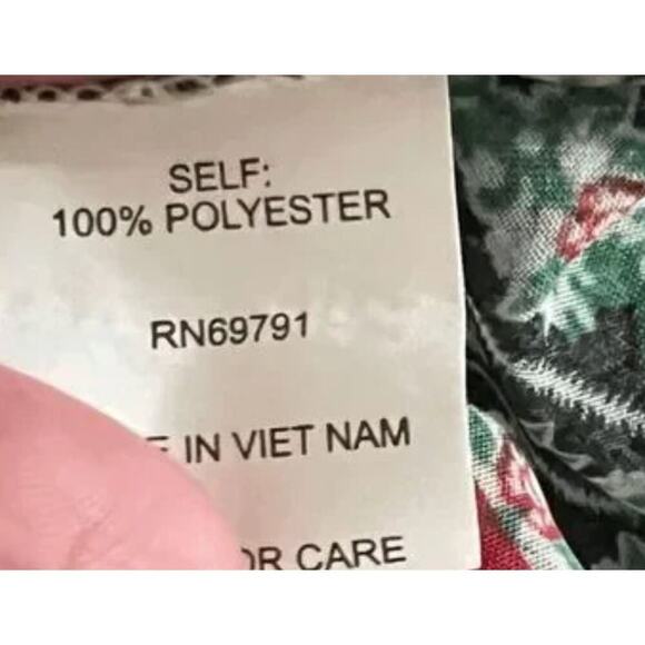 Fig and Flower Peasant Top Floral Sheer Boho Size Small - Picture 8 of 10